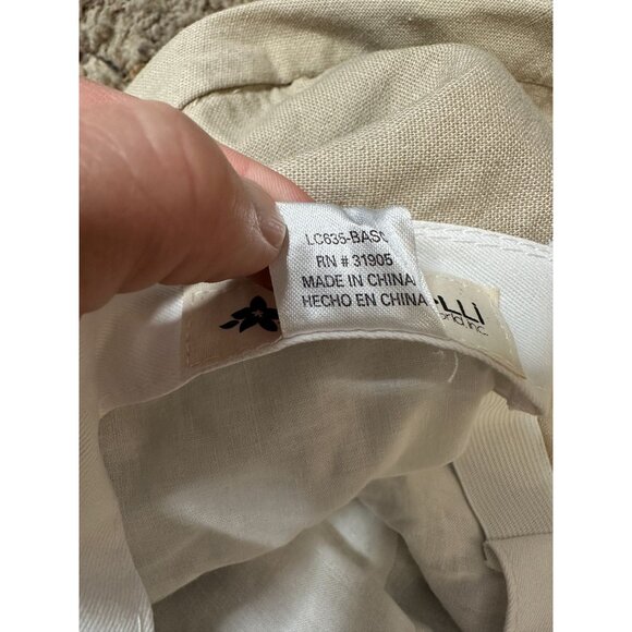 Cappelli Straworld Beige Linen Blend Bucket Hat One Size Lightweight Casual - Picture 5 of 6